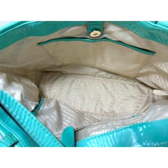 Kate Spade Veranda Place Evie Patent Leather Shoulder Bag in Fresh Air - Picture 8 of 11